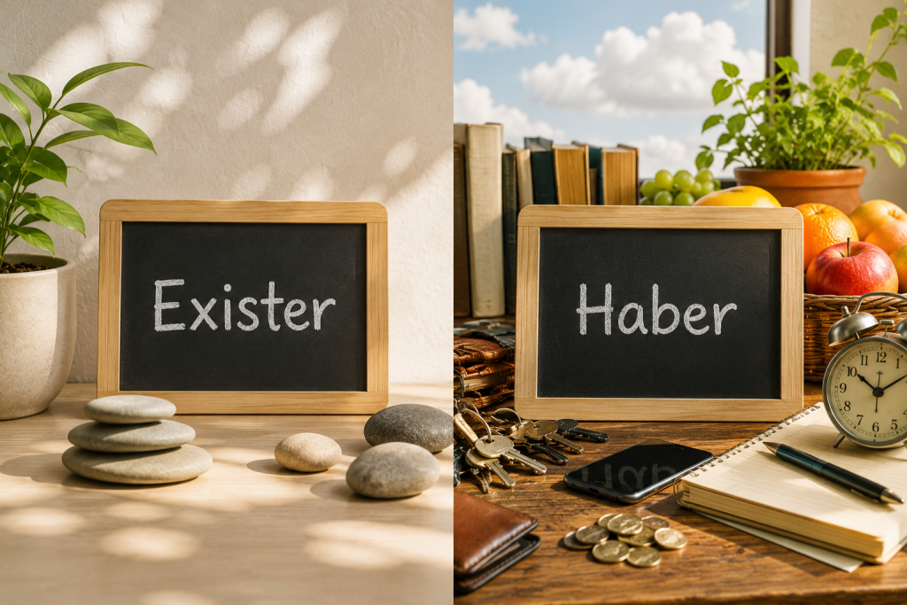Exister vs haber