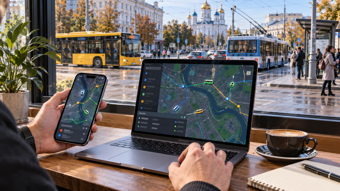 Відстеження громадського транспорту Сум онлайн на GPS-карті