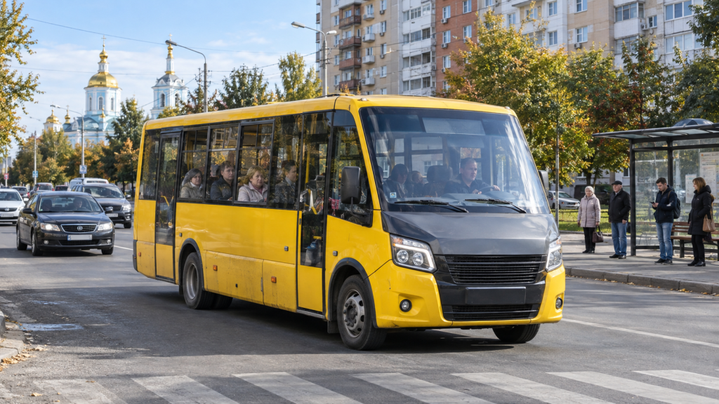 Маршрутка №56 у Сумах на міському маршруті